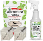 Mighty Mint Mouse Repellent Pouches & Rodent Repellent Spray Bundle