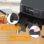 Air Fryer Grill Pan for Ninja AD350CO DZ401 Foodi 10 Quart 6 in 1 DualZone XL 2 Baskets Air Fryer, Replacement Air Fryer Crisper Plate Grill Plate Tray Accessories, Dishwasher Safe