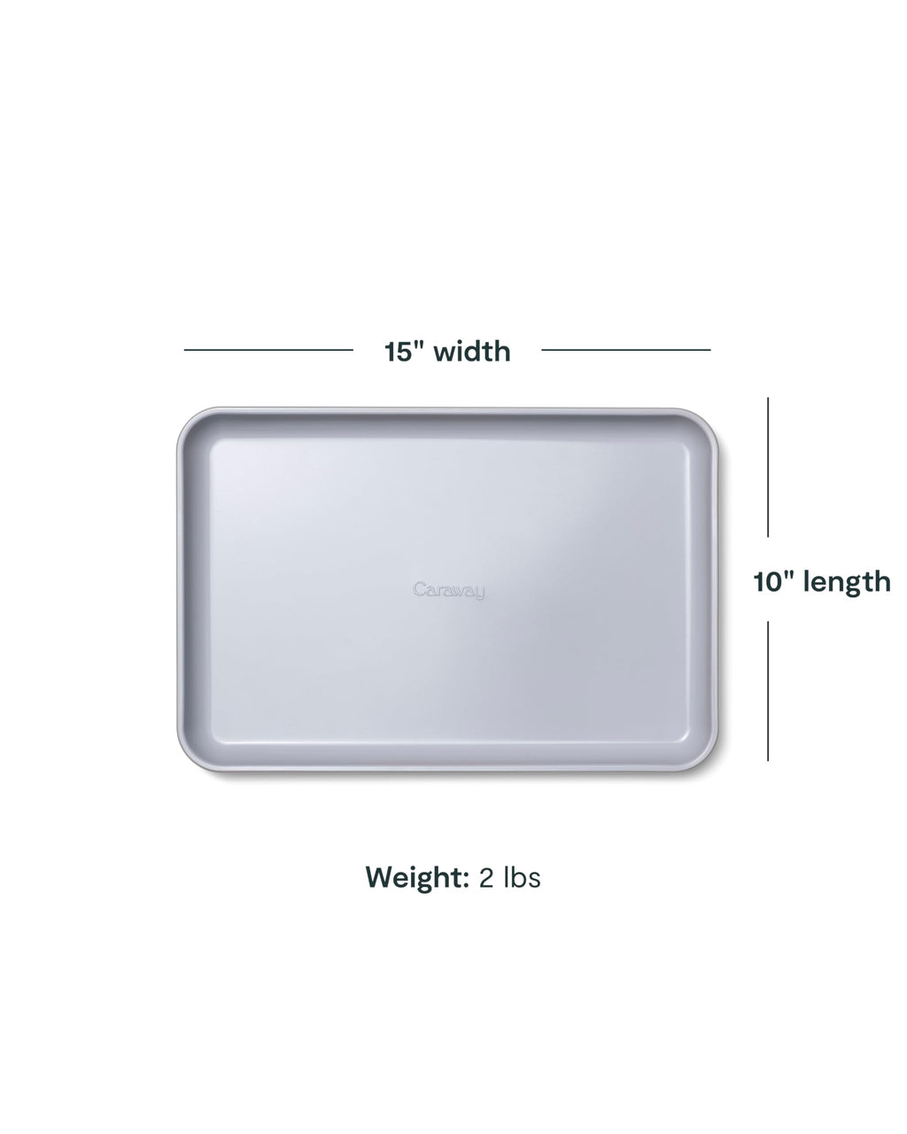 Caraway Non-Stick Ceramic Medium Baking Sheet - Naturally Slick Ceramic Coating - Non-Toxic, PTFE & PFOA Free - Perfect for Baking, Roasting, and More - Medium (15" x 10") - Black