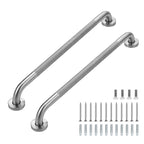 Grab Bars for Shower, 2 Pack 24-Inch Anti Slip Shower Handles for Elderly, Safety Shower Grab Bar, Stainless Steel Handicap Grab Bars for Bathroom,Toilet (Brushed Nickel, 1" Diameter)