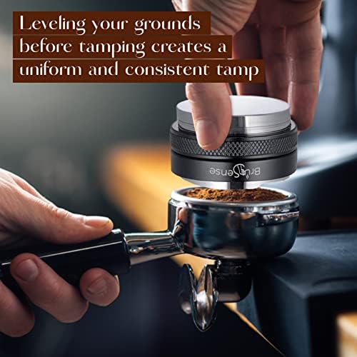 53mm Espresso Tamper & Distributor | Accessories Include Own Tamp Mat For Quick Storage | Ideal Tools For Breville/Sage Automatic Coffee Machine.