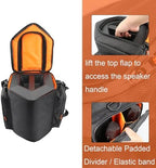 Shoulder Bag Carry Case for Bose S1 Pro+ Portable Bluetooth Speaker PA System and Microphones, Transmitters, Tablet, Power Cord Accessories