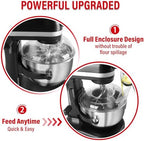 Pouring Shield for KitchenAid 6-7Qt Bowl Lift Stand Mixer (for Stainless Steel Bowls Only), Splash Guard Mixers Bowl Cover for Kitchen aid Accessories and Attachments (Clear)