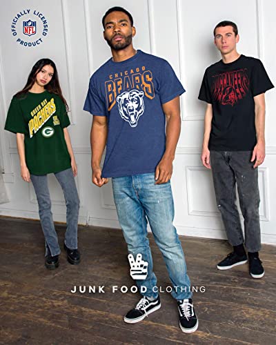 Junk Food Clothing x NFL - Pittsburgh Steelers - Bold Logo - Unisex Adult Short Sleeve Fan T-Shirt for Men and Women - Size X-Large