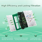 6 Pack Aquarium Filter Cartridge Compatible with Whisper Power Filters,Medium Replacement Filter Cartridges Bio-Bag for 10i/PF10/IQ10