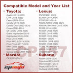 EPAuto CP157 (CF12157) Replacement Made for Toyota/Mazda/Subaru Cabin Air Filter includes Activated Carbon