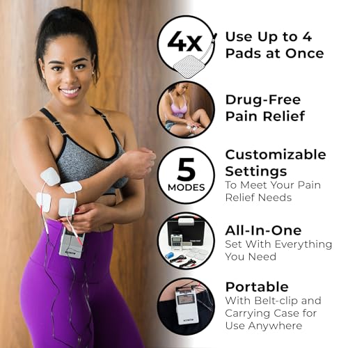 TENS 7000 Digital TENS Unit with Accessories - TENS Unit Muscle Stimulator for Back Pain Relief, General Pain Relief, Neck Pain, Sciatica Pain Relief, Nerve Pain Relief