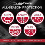 Tough Cover Snow Blower Cover - Basic Edition, Certified Waterproof, Heavy Duty 210D Marine Grade Fabric, Universal Fit, Outdoor Protection, Snowblower Cover Universal (Black)