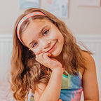 FROG SAC 6 Butterfly Headbands for Girls, Adjustable No Slip Glitter Hair Bands for Kids, Cute Little Girl Sports Head Bands, Sparkly Soccer Gymnastics Headband, Sparkle Hair Accessories