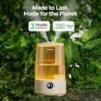 Homvana Humidifiers for Bedroom Home, 3.6 L Cool Mist Top-Fill 34H Super Long Time, Quiet 16dB, Baby Humidifier, Oil Diffuser for Large Room, Plants, Nursery, Office BPA FREE, 7 Color Light Ultrasonic