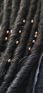 Metal Loc sprinkle Hair Beads, DreaLock Hair Accessories, Loc Jewelry (100% Copper, 6/0 4mm)
