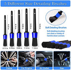 27Pcs Car Detailing Kit, Car Detailing Brush Set, Auto Detailing Drill Brush Set, Car Detailing Brushes, Car Wash Kit, Car Accessories, Car Cleaning Tools Kit for Interior, Exterior, Wheels