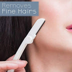 Dermaplaning Tool (9 Count) – Easy to Use Dermaplane Razor for Face – Practical Hair Remover Blade for Eyebrows and Peach Fuzz – Facial Shaver for Women That Helps Exfoliate and Smooth the Skin