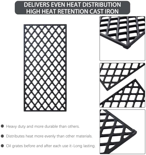 GR2210601-MM-00 Grates Grill Replacement Parts for Member’s Mark Grill Grates GR2210601-MM-00 Cast Iron Cooking Grid Members Mark Rankam Grill Parts GR2210601MM00 Sam's Club 3 Pieces