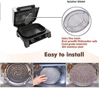 2pcs Stainless Steel Splatter Shield for Ninja FG551 Foodi, Accessories for Reusable Foodi Smart XL 6-in-1 Indoor Grill, Foodi Smart XL Accessories, Dishwasher safe