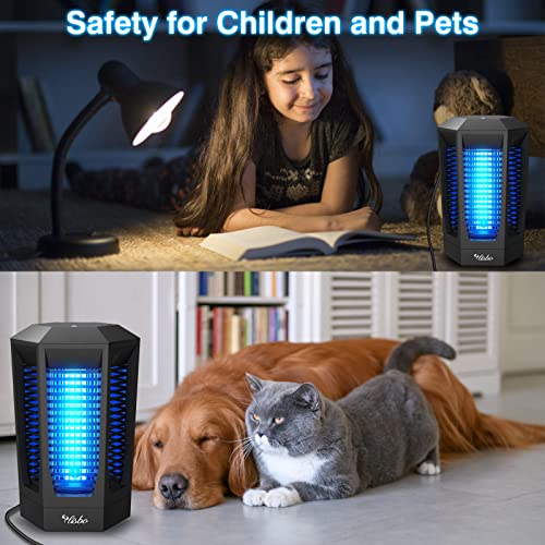 VLISBO Bug Zapper Indoor Outdoor Mosquito Zapper Fly Zapper Traps Mosquito Killer, 18W 4200V Grid, 90-130V, ABS Plastic Outer Pest Control Machine for Mosquito,Moth,Fruit Fly,Patio, Lawn, Garden,Home