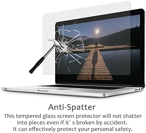 FORITO Tempered Glass Screen Protector Compatible with 2015 or older MacBook Pro 15” Model A1398 with Large Cleaning Cloth [Lifetime Risk-Free Replacement Warranty]