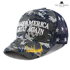 The Hat Depot Original Exclusive Donald Trump 2020 "Keep America Great/Make America Great Again 3D Signature Cap (4. Mesh-MAGA-Blue Digi Camo)