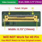 15.6'' Non-Touch 30Pin Replacement Screen Compatible with B156HAN01.1 -HW:0B/1A/3A/5A, B156HAN06.0 -HW0A/2A/1A, B156HAN06.3-0A/0B/4A/NA, FHD 1920x1080, IPS, w/Bracket Display Panel