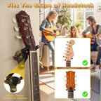 Adowes Guitar Wall Mount 1 Pack, Guitar Hanger Wall Mount Cast Iron, Guitar Holder for Wall, Guitar Accessories for Acoustic, Electric Guitar, Bass, Ukulele, Guitar Stand Wall, Men's Guitar Gifts