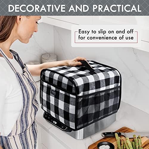 BAGSPRITE Dust Cover Compatible with Ninja Foodi Grill (Ninja FG551 Foodi Smart XL 6-in-1 Indoor Grill with Air Fry), Appliance Cover for Accessories