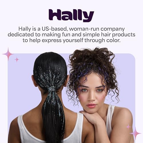 Hally Hair Gems Pen Applicator - Includes Hair Styling Tool with 240 Multicolored Adhesive Gem Stickers Hair Jewels - Stylish Hair Accessories for School, Halloween, Festivals, Wedding, Parties & More
