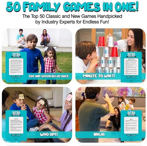 The Ultimate Family Bonding Bundle, Top 50 Family Games + Top 50 Family Activities Scratch Off Decks. +1,000 Hours of Fun. Create Memories That Will Last Forever!…