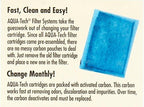 Aqua-Tech EZ-Change Replacement Filter Cartridges for Clear Aquarium Water, 5-15 Power Filters, Blue, EZ Change # 1 - 6 Count (Pack of 1)