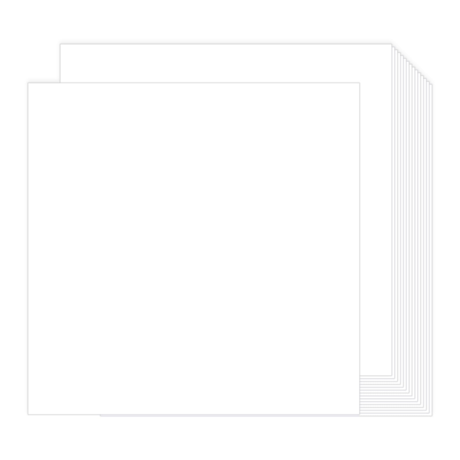White Cardstock 12x12-100 Sheets Cardstock Paper, Goefun 80lb White Card Stock Paper for Card Making, Cricut, Crafting, Scrapbook, Photo Albums