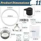 Replacement Parts for Instant Pot - 11 Piece Set for Sealing Ring, Steam Release Valve, Condensation Collector Cup - Accessories and Parts for Instant Pot Duo 5, 6 Qt IP-DUO50 IP-DUO60
