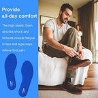 LTOHOE Memory Foam Insoles for Men - Replacement Insoles for Running, Hiking, Sneakers - 8mm Navy US 13
