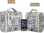 Hanging Toiletry Bag for Women Travel Makeup Bag Organizer Toiletries Bag for Cosmetics Essentials Accessories (Large, Elephant)