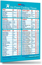 Ninja Air Fryer Cooking Times All-in-One Magnet Compatible with Most Ninja Foodi Models Accurate Guide Big Text Easy to Read Cheat Sheet 8”x11” Oilproof Chart Cookbook Recipe Kitchen Accessories Gift