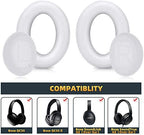 Premium Replacement Ear Pads Compatible for Bose QC35 & QC35ii Over-Ear Headphones Made by GEVO- Comfortable Adaptive Memory Foam and Extra Durable Earpads Kit for Bose QuietComfort 35 &35ii(White)
