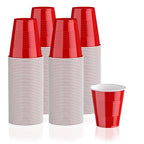 Lilymicky 240 Pack 12 oz Disposable Plastic Cups, Red Party Plastic Cups for Parties, Picnics and BBQ