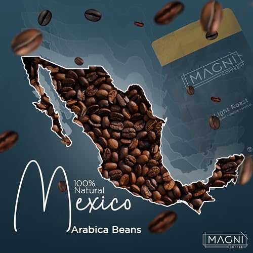 Magni Coffee - Ground - Decaf - Low Acid - Single Origin USDA Organic Non-GMO Beans Third Party Tested For Mycotoxins & Pesticides - Fair Trade -12 Oz