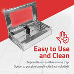 Tin Cat Multi-Catch and Release Humane Live Mouse Trap with Clear Window Lid for Indoor Outdoor Use | Sold by Canadian Supplier Local Pest Control (2 Pack)