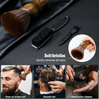 SALONSILK Barber Neck Duster Brush Set, 5 IN 1 Professional Barber Accessories Cleaning Supplies, Hair Cutting Cleaning Hairbrush Styling Tool