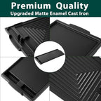 W10432544 Griddle Stove Replacement Parts for Whirlpool Gas Stove Top Griddle Pan Whirlpool Kitchenaid Kenmore Maytag Jenn-Air Range Stove Oven Cast Iron Center Middle Burner Stovetop Plate 1 Pack