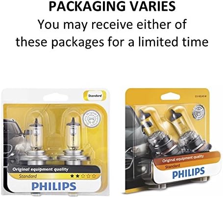 Philips Automotive Lighting H7 Standard Halogen Replacement Headlight Bulb, 2 Pack, white