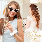 Bridal Shower Gifts for Women Bride To Be Gift Set Bride Hair Clip Claw Clip Accessories Bride Hair Scrunchie Bride Sunglasses Bachelorette Party Wedding Gifts