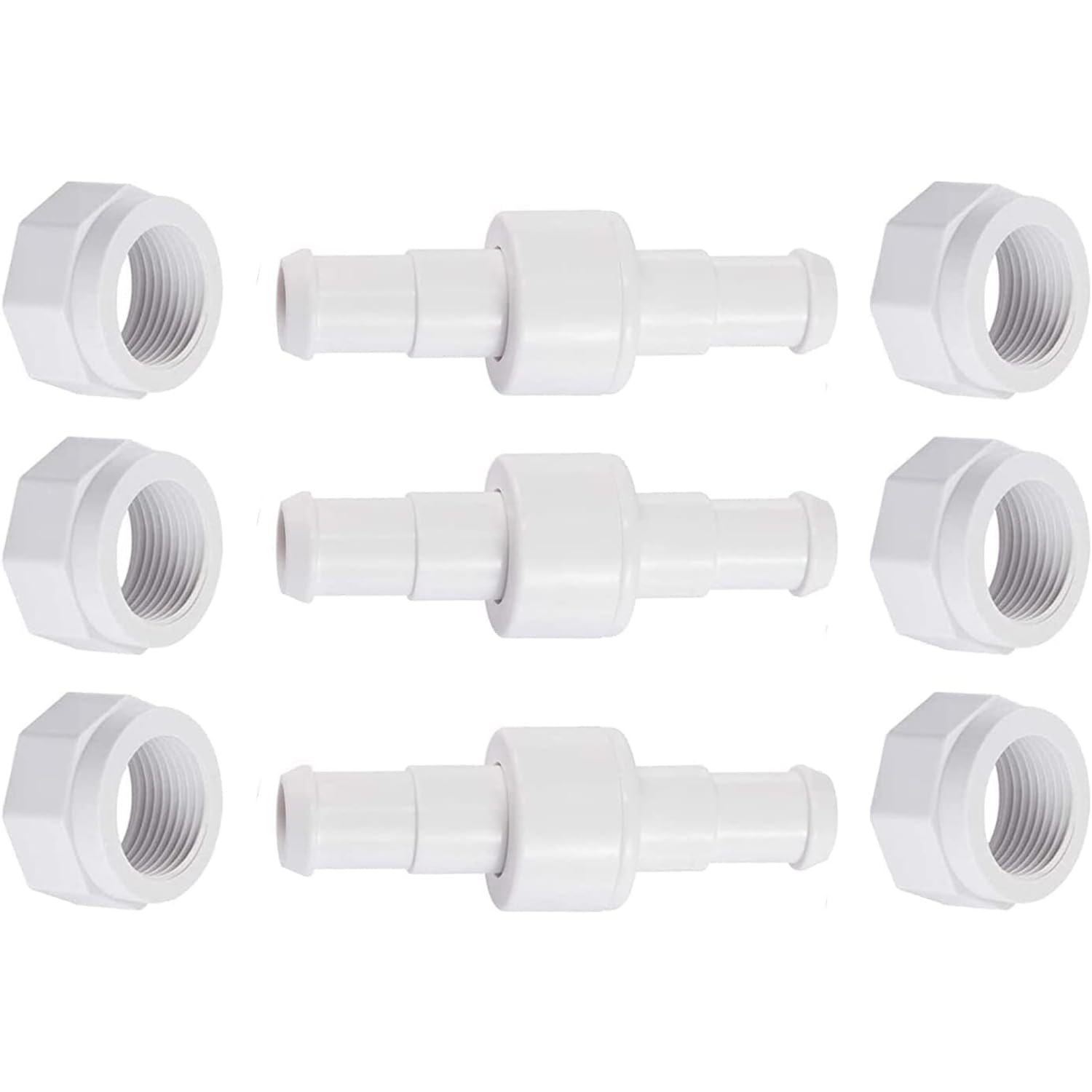 MAKHOON D20 Hose Swivel with D15 Nut - Compatible with Zodiac Polaris 280, 380, 180 Pool Cleaner Hose Swivel, Replacement Part