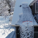 EZ Smart Snow Roof Rake, Adjustable 36IN Blade V-Blade Technology, Prevents Ice Dams, 21ft Reach Pole Included, Quick Assembly, Carrying Bag Included, NO wheels or sharpe edge to damage your shingles.