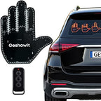 Car Accessories for Men, Car Middle Finger Light with Remote - Give The Bird & Wave & Love to Drivers - Truck Accessories, Finger Flicker LED Hand Gesture Signs, Ideal Gift for Men and Women