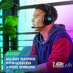 JBL Quantum 610 Wireless - Wireless Over-Ear Gaming Headset, QuantumSURROUND, 2.4GHz Wireless, 40 Hours of Wireless Battery Life, Game-Chat dial, flip-up Boom Microphone (Black)