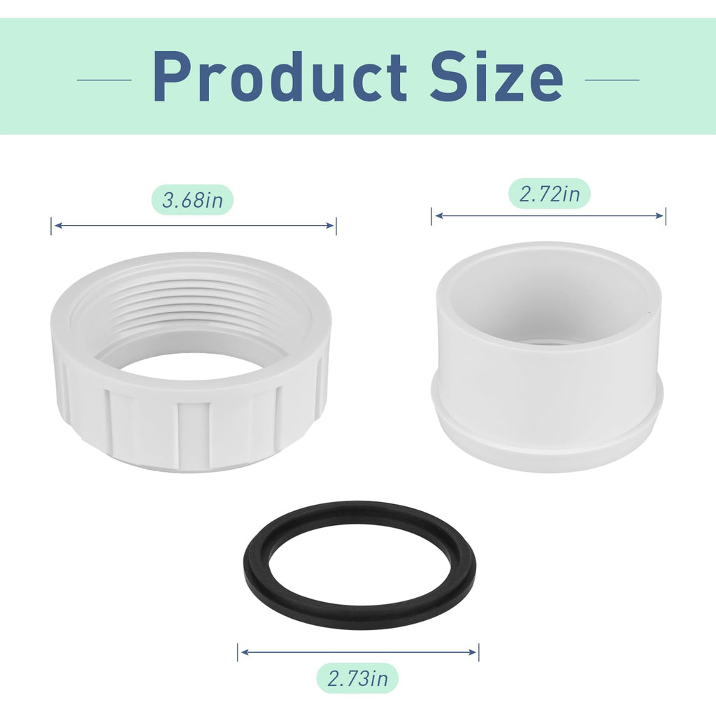 ArrogantF Salt Cell 2" Union Replacement for Hayward GLX-Cell-Union,for Hayward T-3 T-15 Cleaner Coupler Replacement,fit for Hayward Goldline AquaRite Turbo Cell Generator Pool Pool and Spa Pump Parts