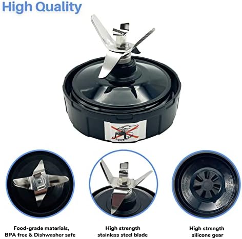 Blender 7 Fins Blade Base Extractor Replacement Parts Compatible with Nutri Ninja Auto iQ AMZ012BL AMZ493BRN BL450-30 BL456-30 BL480-30 BL482-30 BL494 BL640 BL642 CT682SP BL680 BL682 BN400 BN401 BN801
