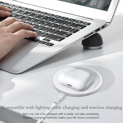 Compatible with AirPod Pro 2nd&1st Generation Charging Case Replacement, Air Pod Pro 2 1 Charger Case with Bluetooth Pairing Sync Button,White