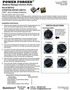 POWERFORGED Battery Charger Switch - 5 Position Replacement Switch Kit fits Various Battery Chargers