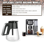 10 Cup Ninja Coffee Pot Replacement for CM401 Ninja Coffee Maker, Glass Carafe with Lid Compatible with Ninja CF090 CF092 CM300 CM400 CM401 ect.